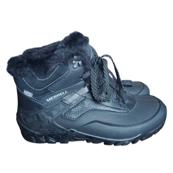 Merrell Black Aurora 6 Ice+ Winter Shoes Size 10 - Picture 1 of 14